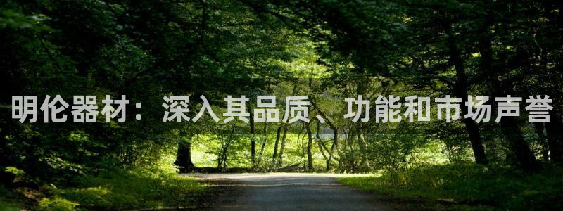 意昂体育3是干嘛的公司:明伦器材:深入其品质、功能和市场声誉